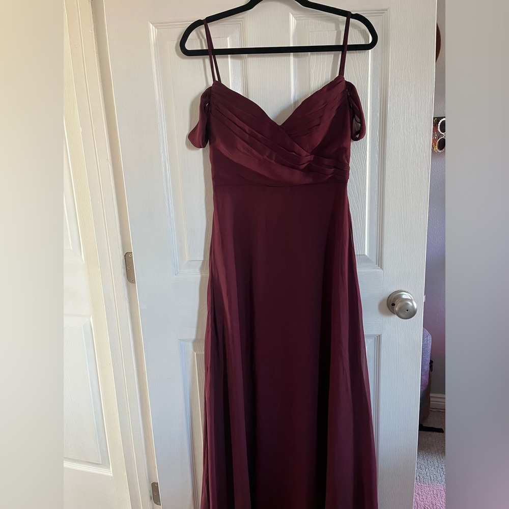 Birdy grey Cabernet bridesmaids dress